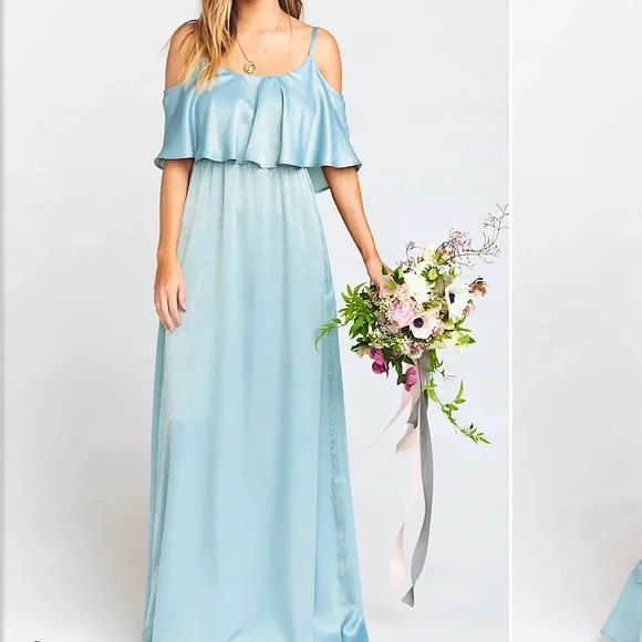 chinese dress ladies Elizabeth Tiered Ruffle Maxi Dress  Shop American Threads Women's Trendy Online Boutique Dusty Rose / L